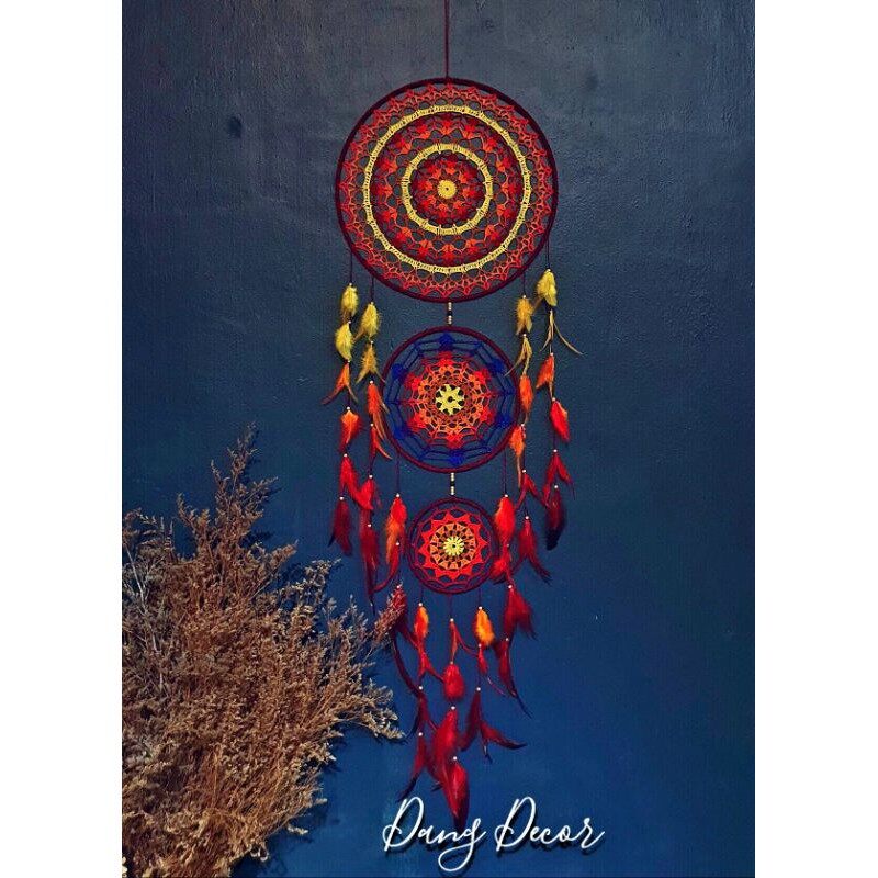 Dreamcatcher Phoenix Phượng Hoàng rực rỡ trang trí nhà cửa