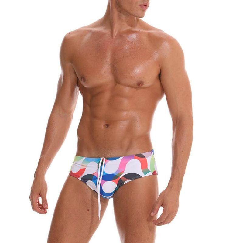 Nơi bán NPC Men Slim Breathable Trunks Print Pants Quick Dry Beach Swimwear Underwear đồ bơi gợi cảm cho nam