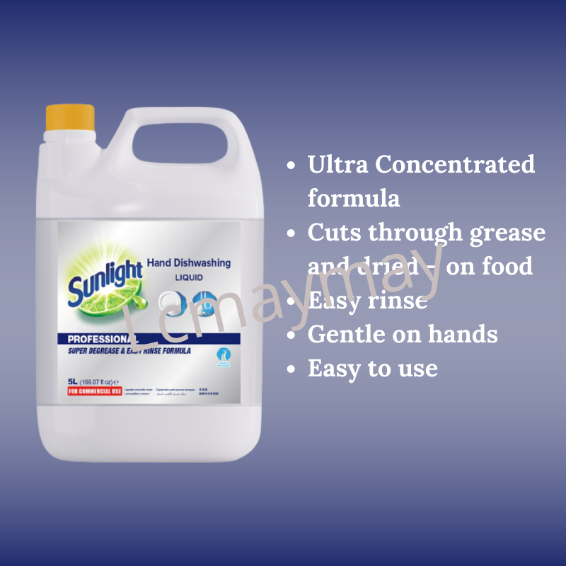 Sunlight Professional Hand Dishwashing Liquid 5L Lazada