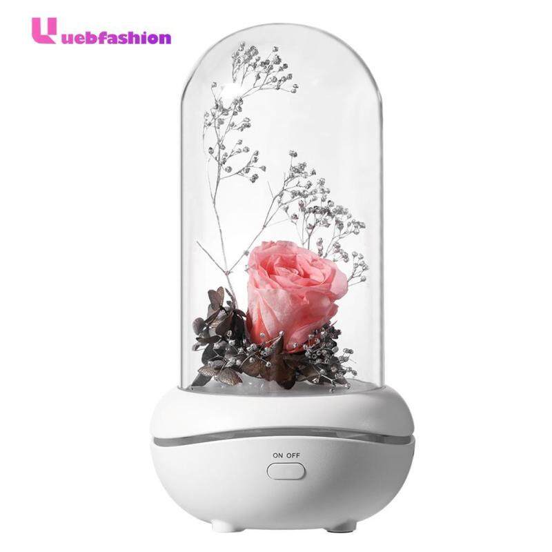 7 Color LED Humidifier Aroma Diffuser USB Immortal Rose Aromatherapy Lamp Singapore
