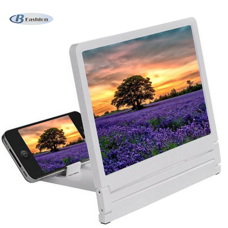 B-F Mobile Phone Screen 3D Magnifier Screen Enlarge 2-3 Times High Definition Amplifier Foldable