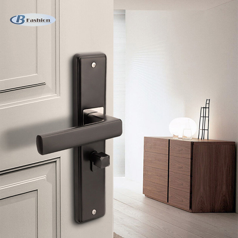 B-F Aluminum Alloy Door Locks Continental Minimalist Bedroom Mute Cylinder Security Door Lock Interior