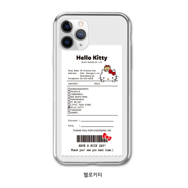 (Trong suốt) Ốp iPhone Sanrio Hello Kitty 100% chính hãng cho iphone16 Ốp 16pro 16Promax 15Promax 15