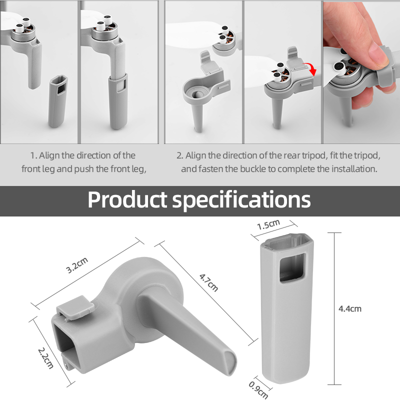 Coolmanloveit Thiết Bị Hạ Cánh Mở Rộng, Miếng Bảo Vệ Chân Nâng Cao 30MM Dành Cho Mavic Mini 2