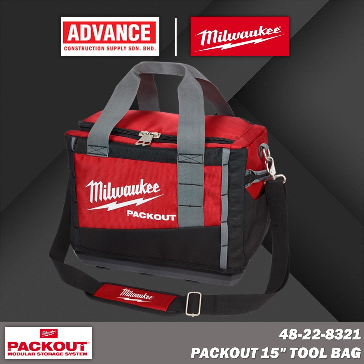 Milwaukee 48-22-8321 PACKOUT 15" Tool Bag | Lazada