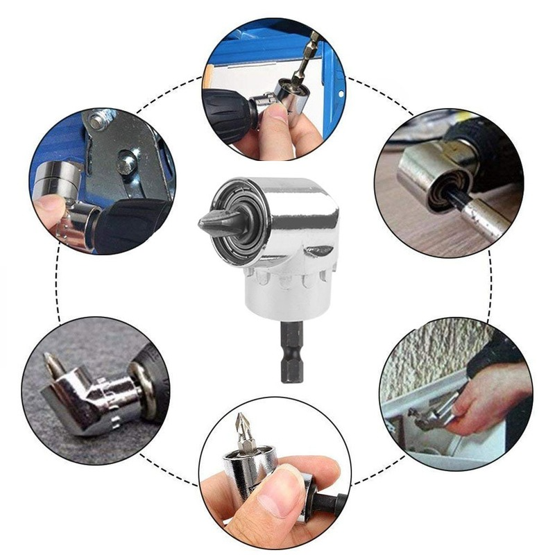 Hex Bit 105 Degree Angle Screwdriver Socket Holder Adapter Adjustable Bits Drill Angle Screwdriver Batch Head Tool