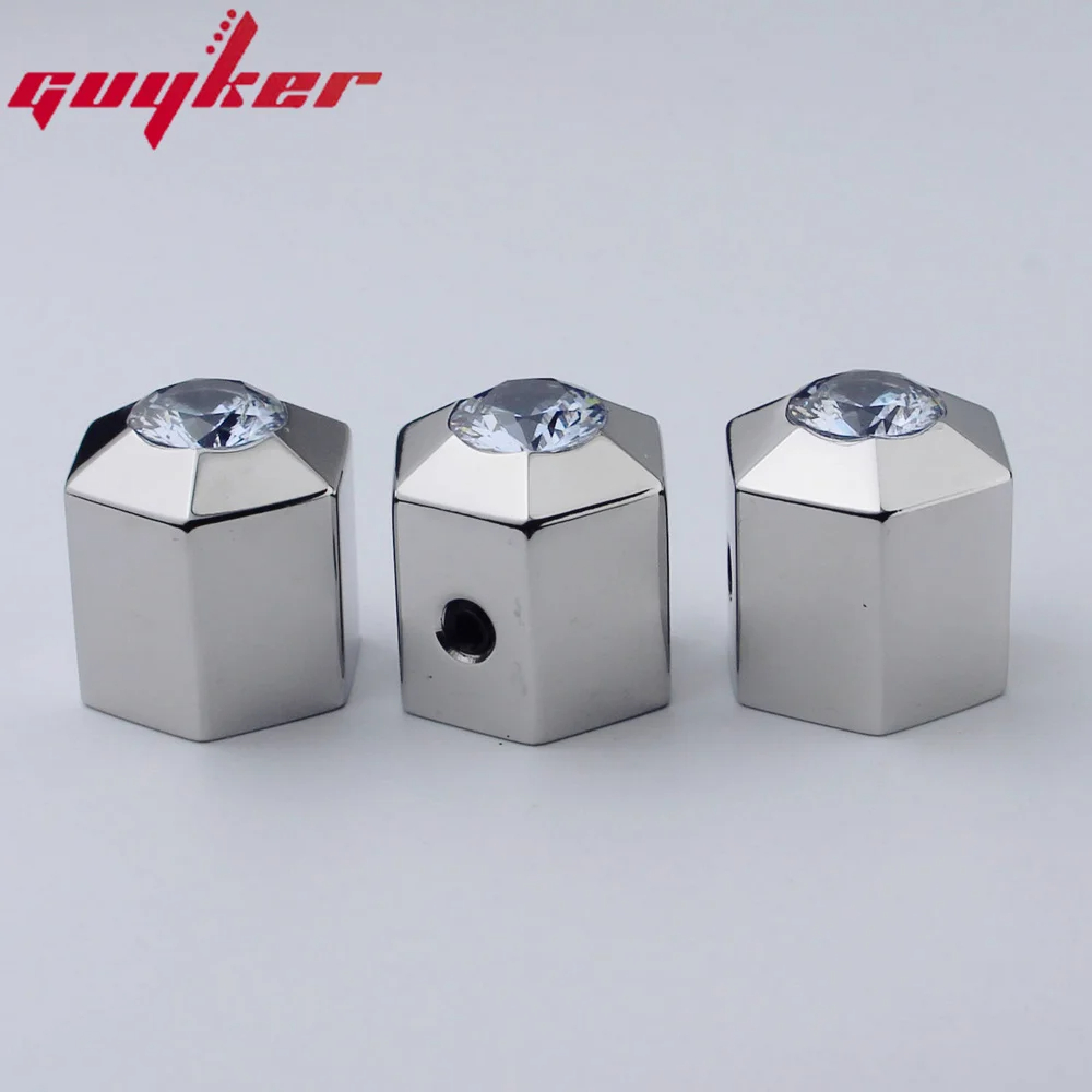 1 pcs guyker núm điều khiển chiết áp cao cấp vật liệu thép không gỉ cho guitar điện hoặc Bass