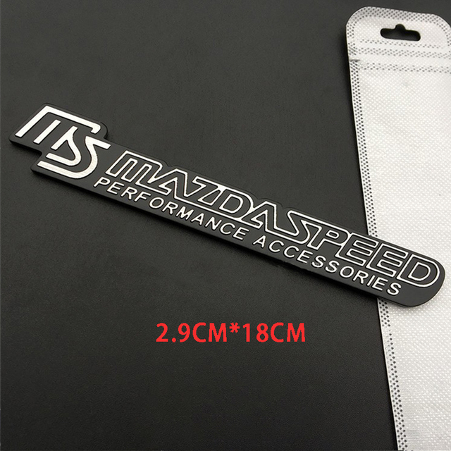 Metal 2.0 2.5 AWD Displacement Logo Rear Trunk emblem Car Sticker For Mazda MS MazdaSpeed Atenza Axela Letter badge