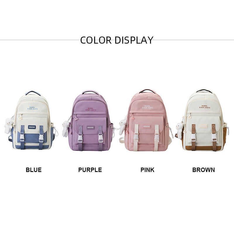 C&K Women's School Bag Junior High School High School College Backpack Large Capacity Backpack