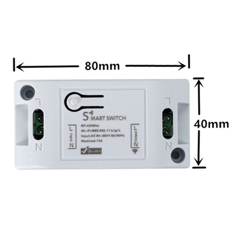 [Flash Sale] WiFi Smart Switch Timer DIY Wireless Switch Voice Control Smart Home Automation
