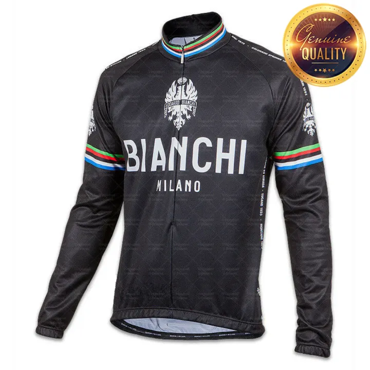 bianchi long sleeve cycling jersey