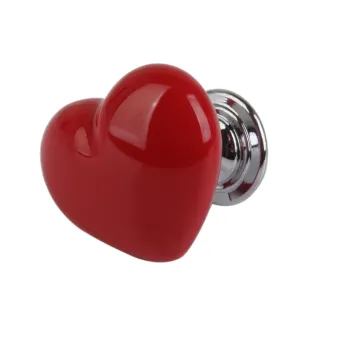 Blesiya Heart Shaped Ceramic Door Drawer Cabinet Handle Pull Knob