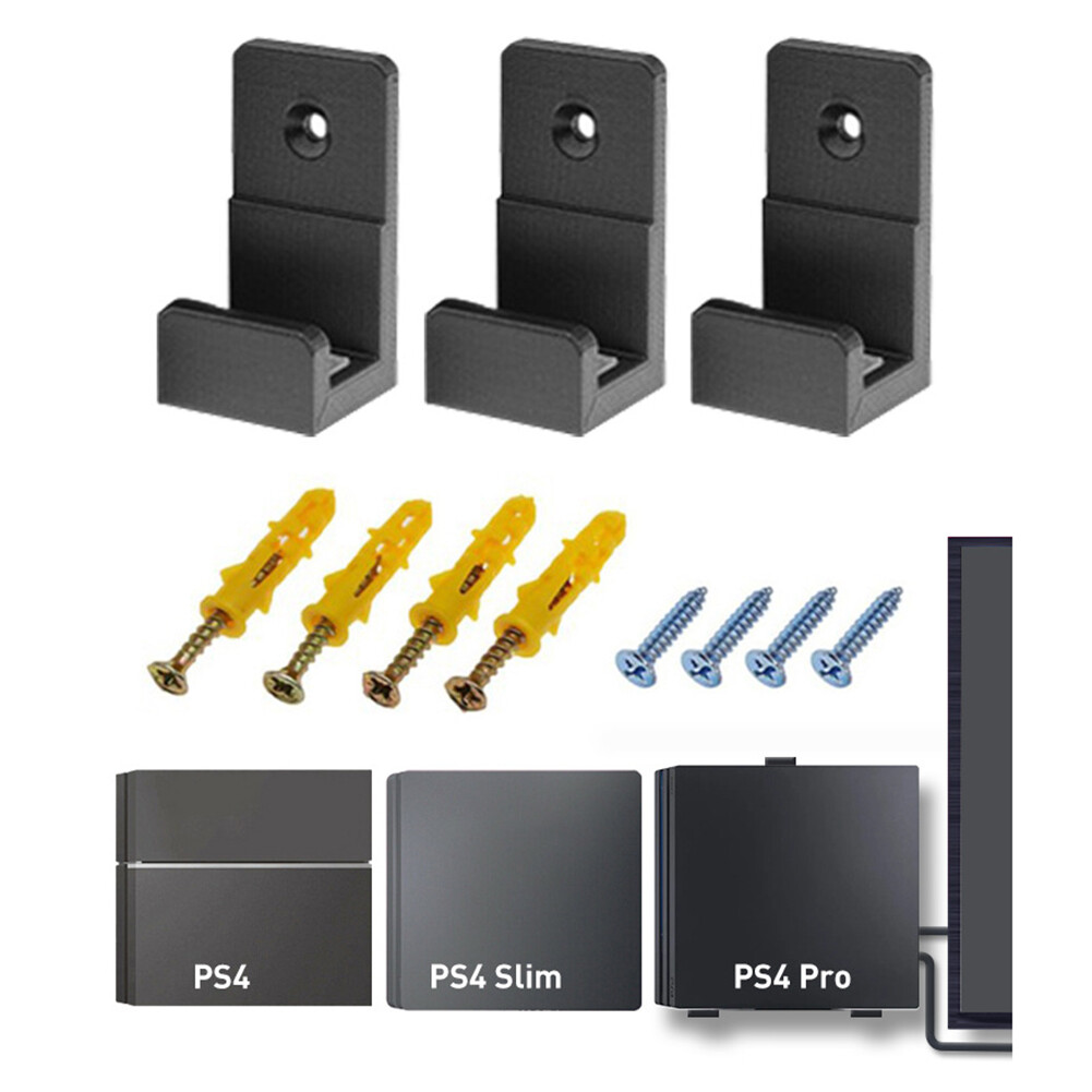 Game Console Host Wall Bracket Storage Rack for PS4/PS4 Pro/PS4 Slim Accessory