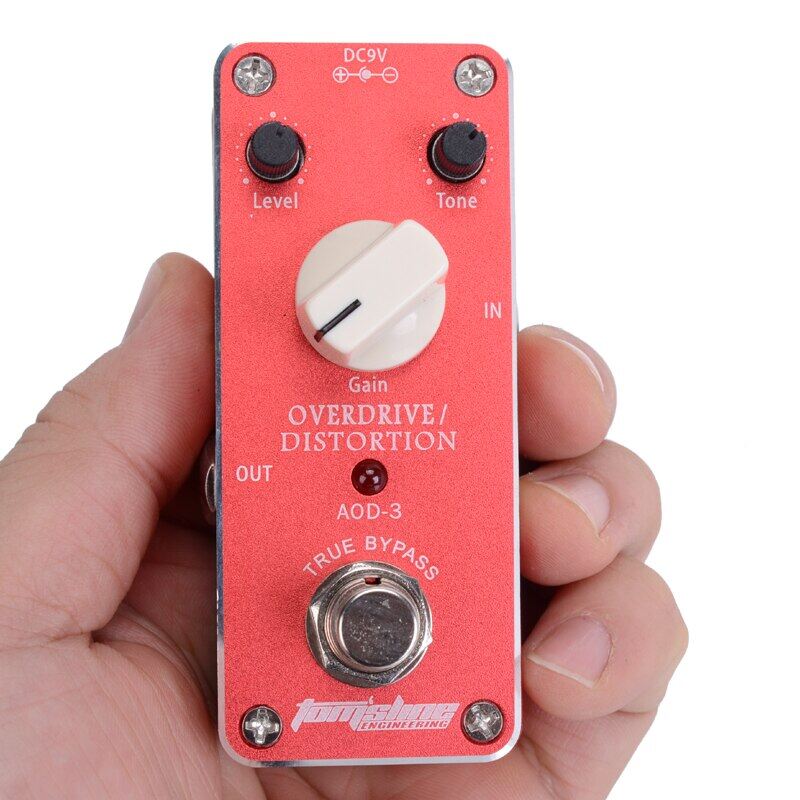 Aroma AOD-3 Overdrive Distortion Mini guitar effect pedal Truebypass+Free Connector