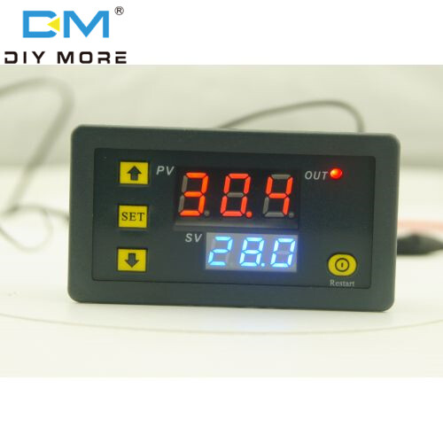 DiymoreAC 110V 220V Cycle Timer Delay Relay Temperature Controller Digital Thermometer Regulator Thermostat Controller Switch Sensor