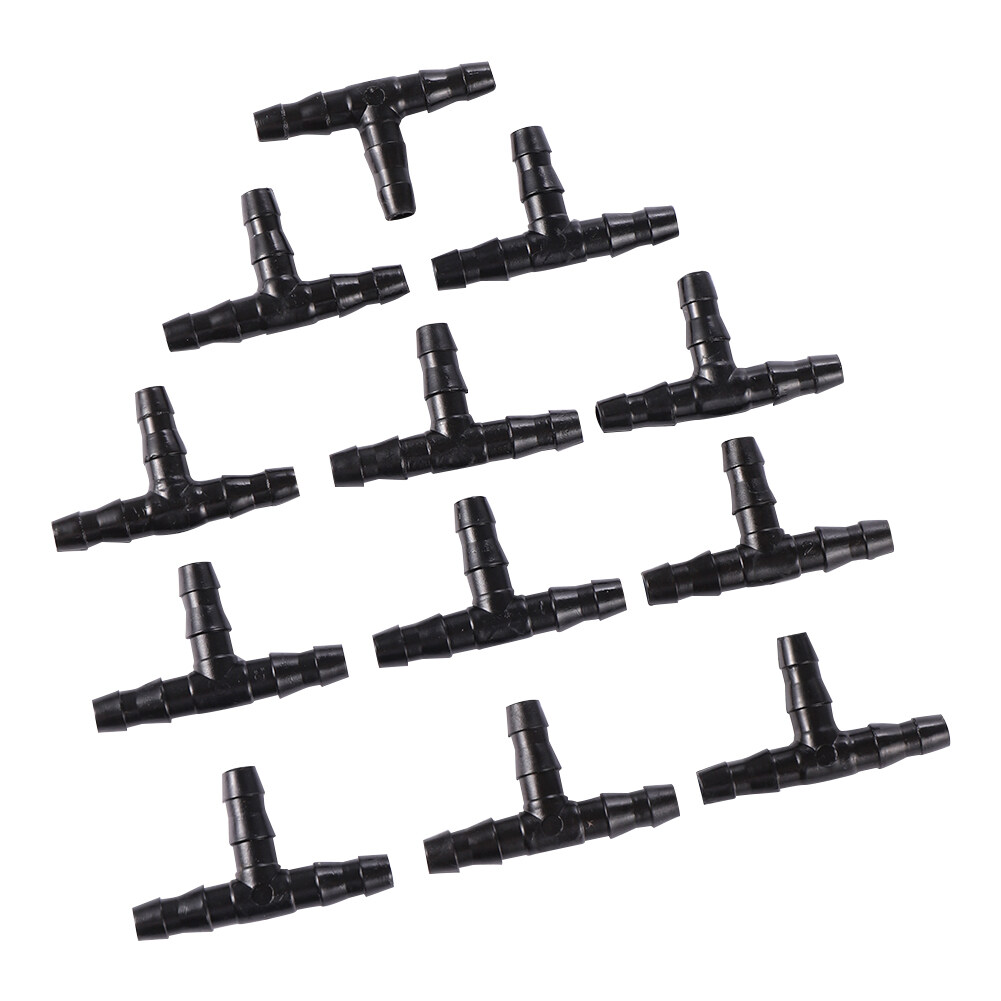 100 Pcs Garden Hose connectors 1/4“ T, Elbow, Cross, Plug, 2Way Pipe