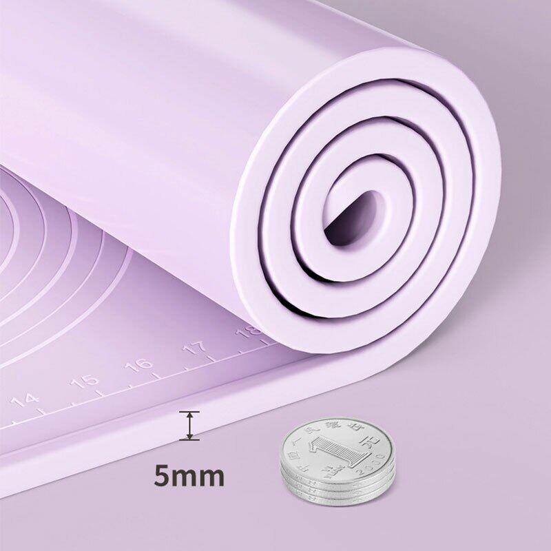 Silicone Mat 70*70 100*80 Thick Non-Stick Pastry Baking Mat Dough Rolling Pad Dough Kneading Board Bakeware Utensils For Kitchen