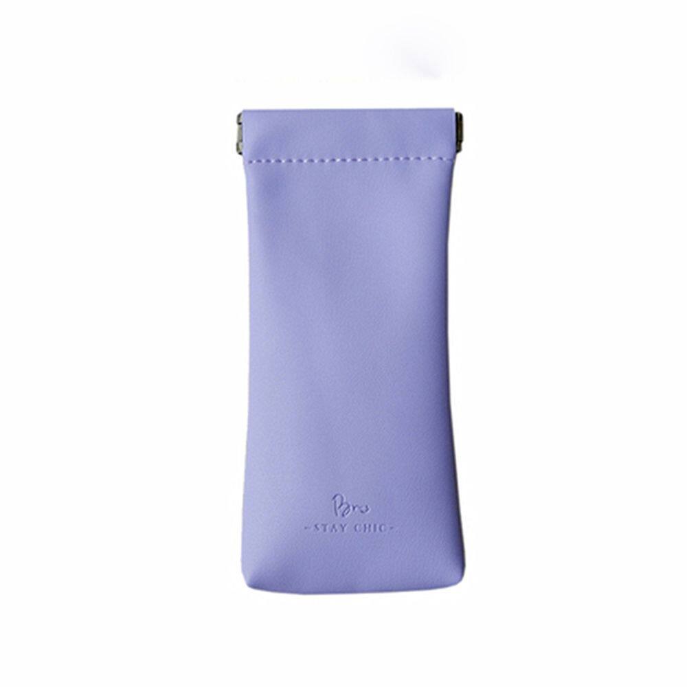 DAN S Simple Soft Female Male Eyewear Protector Box Eyewear Storage Bag Sunglasses Pouch Leather Glasses Case Eyewear Protector Case Eye Glasses Holder