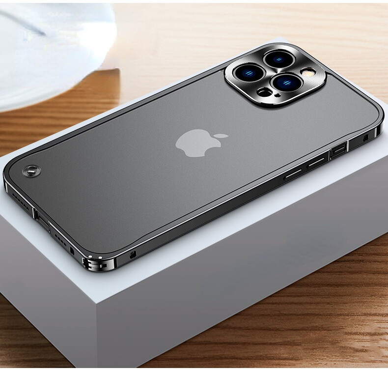 Ultra Thin Metal PC Case For iPhone 12 13 Pro Max With Lens Protection Aluminum Luxury Back Cover