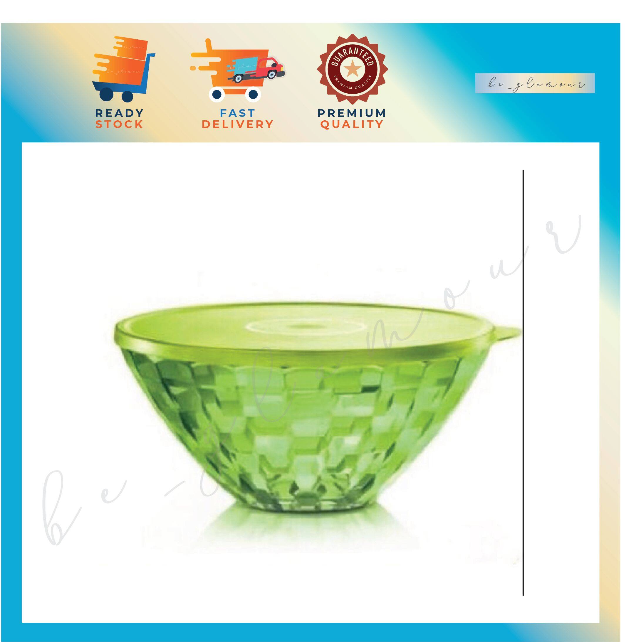 💥Tupperware Prism Bowl 3.5L(1) 500ml(2) Green / BIG SALAD BOWL