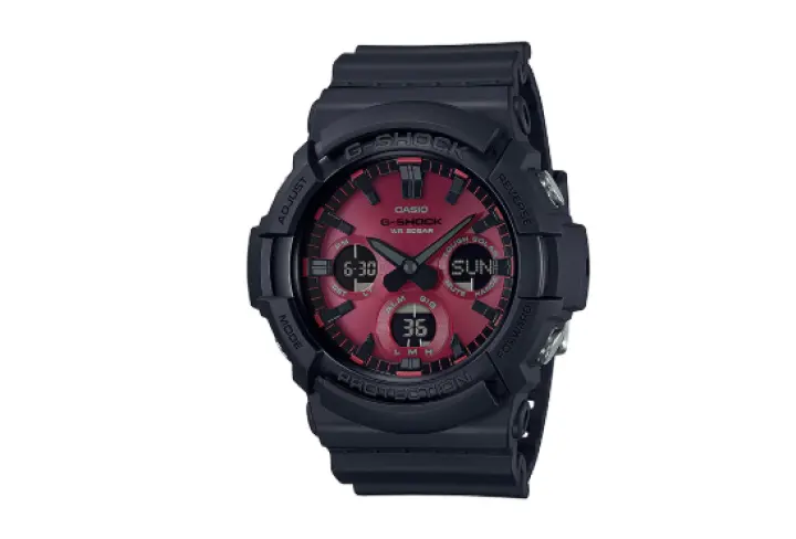 g shock black and red series