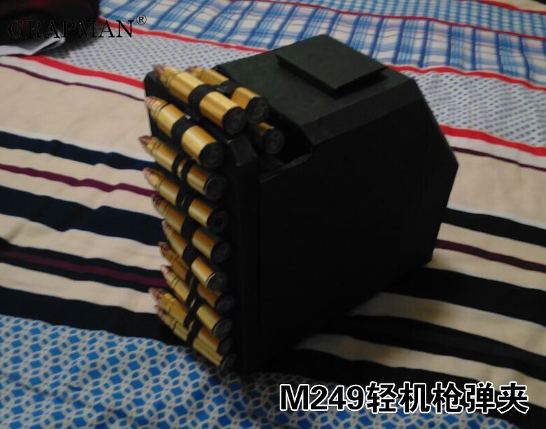 1:1 M249 Light Machine 3D Paper Model Puzzles Papercraft Hand-Made Toy