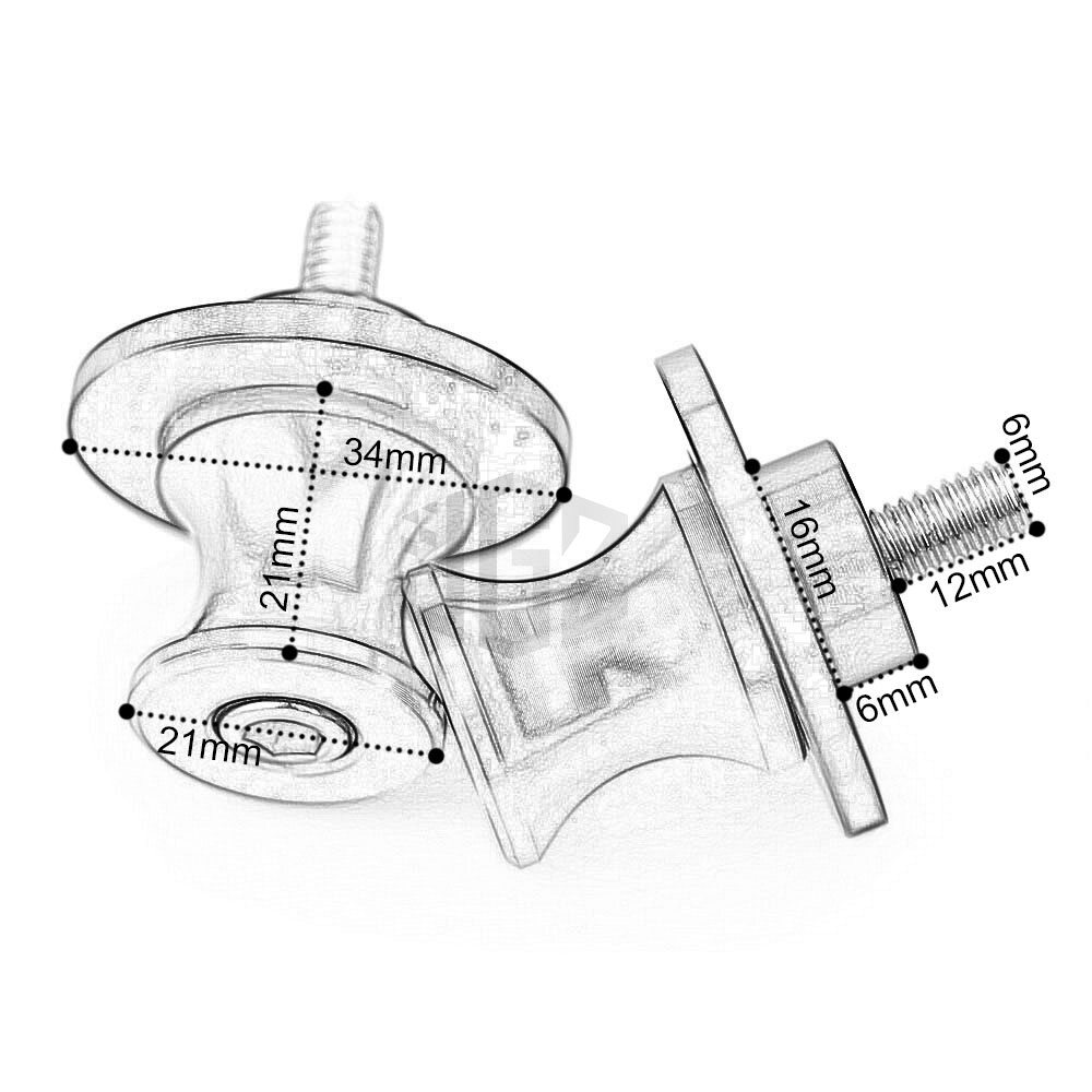 M10*1,5 Nottolini Assen Swingarm Spool Screw Per 390 1050 1090