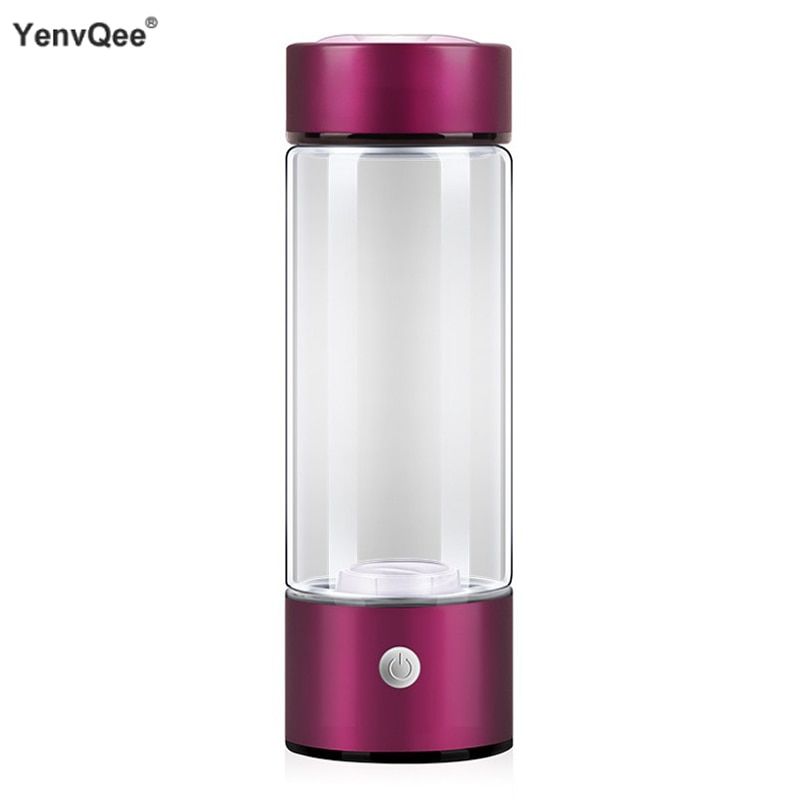 420ML Portable Hydrogen Generator Water Filter Ionizer Pure H2 Rich Hydrogen Alkaline Bottle Electrolysis Drink Hydrogen