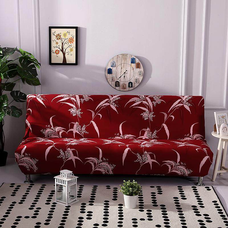 Sofa Selimut Tebal Penuh Lipat Tanpa Lengan Elastis Kasur Sarung Penutup Sofa Hiasan Rumah