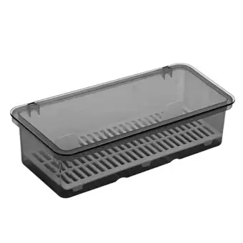 W R Flatware Tray Kitchen Drawer Drain Organizer With Lid And