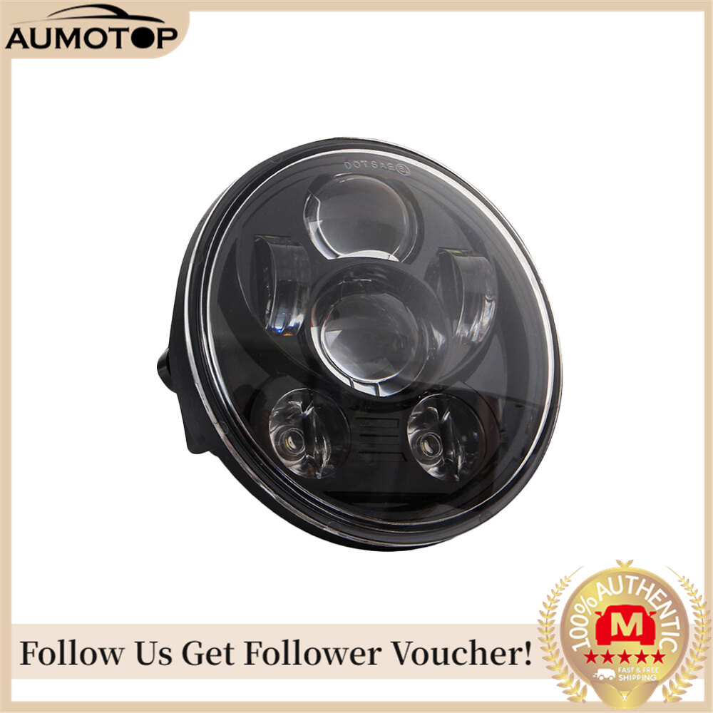 5.75 inch LED Headlight Motorcycle Projector Headlamp Super Wide Angle Driving Light