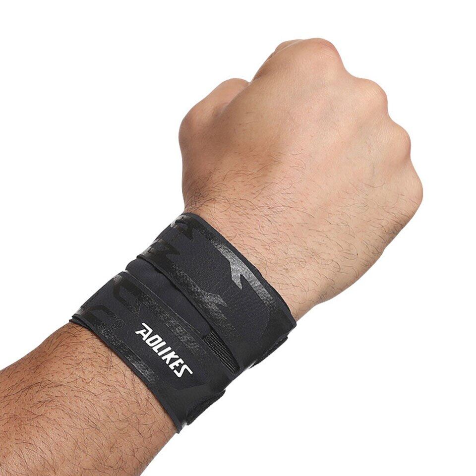 AOLIKES 1PCS Thin Gym Wrist Wraps Wristband Bandage For Basketball Badminton Tennis Equipment Hand Wrist Support Carpal Tunnel