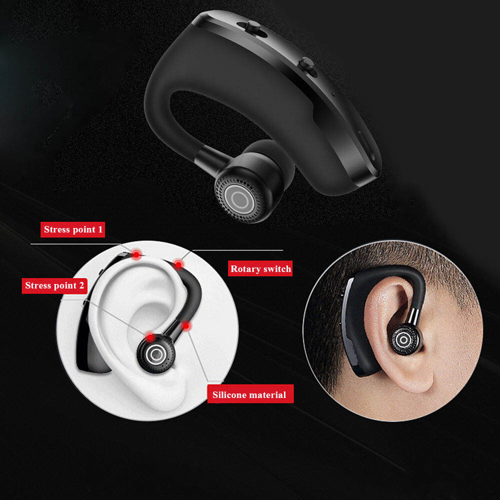 V9 Bluetooth-compatible  Earphone, Hands-free Wireless Headset, Noise Control Headphone With Microphone High Quality Stereo Audio