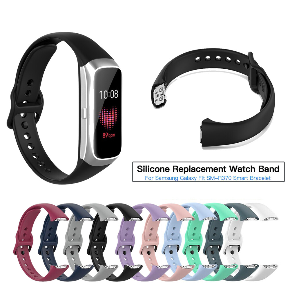 1 x Silicone Replacement Watch Band Silicone Sport Watch Band Strap Wrist Band Strap for Samsung Galaxy Fit SM-R370