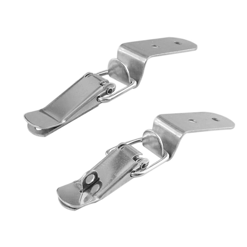 Chốt Khóa Mỏ Vịt Bằng Thép Không Gỉ 90 ° Chốt Khóa Lò Xo Móc Khóa Tủ Vali Bản Lề Phụ Kiện Phần Cứng Đồ Nội Thất