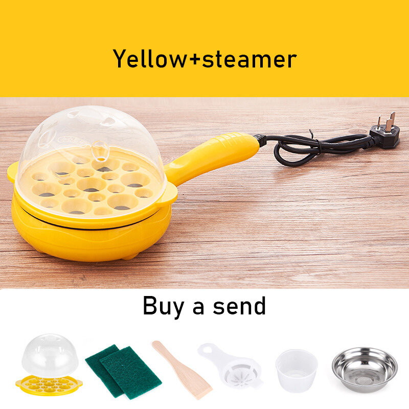 XiaoZhubangchu Dormitory omelet steamer egg cooker home mini plug-in small frying pan automatic power-off egg breakfast
