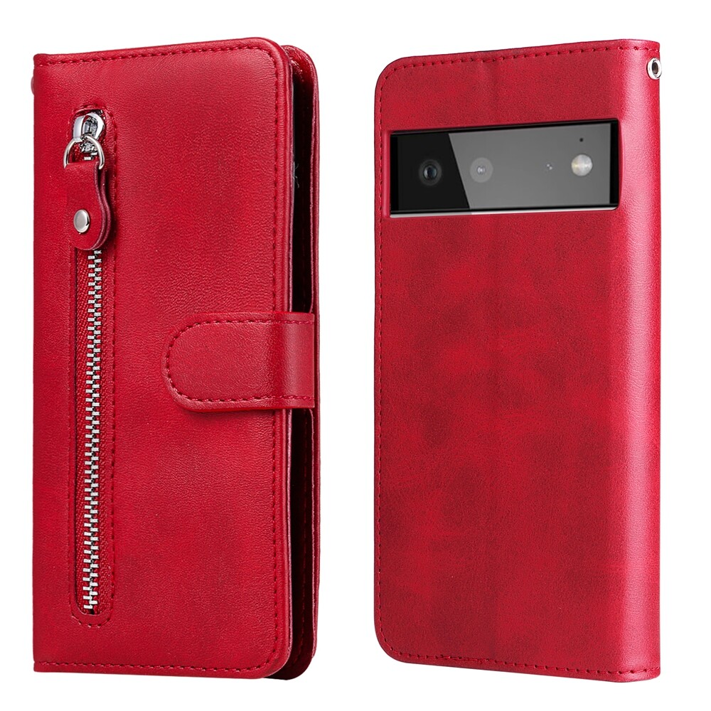 For google pixel 8 8 pro / pixel 7a 7 7 pro / pixel 6 6 pro magnetic phone case leather wallet card slot couples flip cover casing