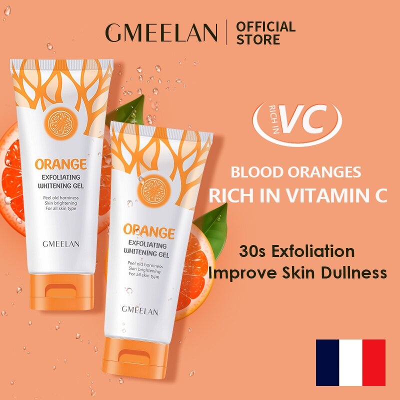 Gmeelan 50ml Gel làm trắng tẩy tế bào chết Kem làm sạch da 50g Kem tẩy da chết cho mặt