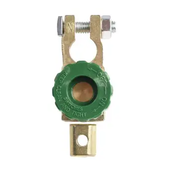 10.1 3.3cm Car Automotive Top Post Battery Disconnect Switch Terminal Link for Master Kill Quick Cut-Off Car Electricity Power System 3.6