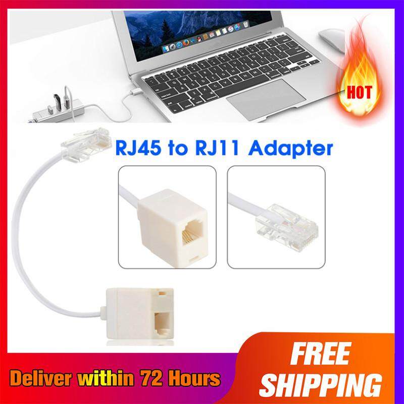 RJ11 6P4C Female To Ethernet RJ45 8P8C Male F//M Adapter Converter Cable Pho NE