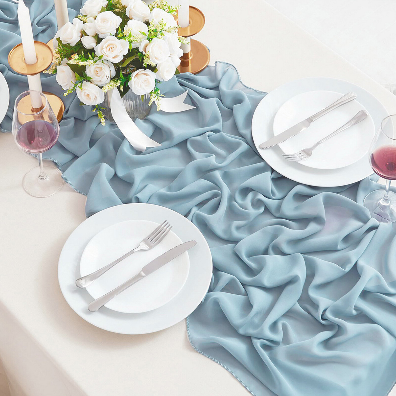 Wedding Table Runner Kitchen Table Runner Chic and Durable Tulle Table Runner for Weddings and Parties Machine Washable less Than