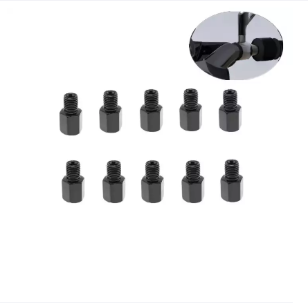 10mm to 10mm Motorcycle Rearview Mirror Screw Thread Adapter Conversion Bolt Clockwise and Counterclockwise 10mm to 10mm