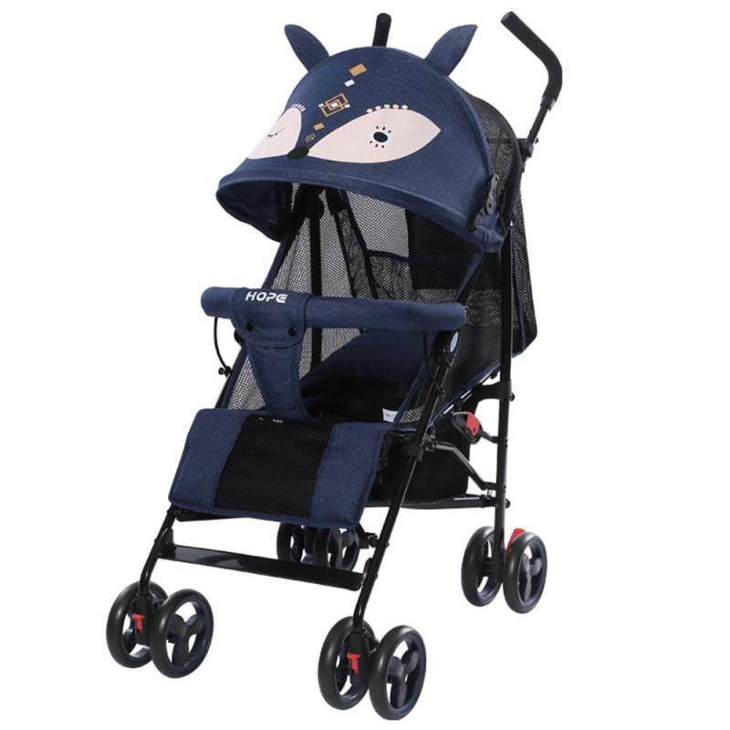 LayOPO {COD available}Summer stroller, lightweight folding stroller, reclining shock absorber childrens trolley Singapore
