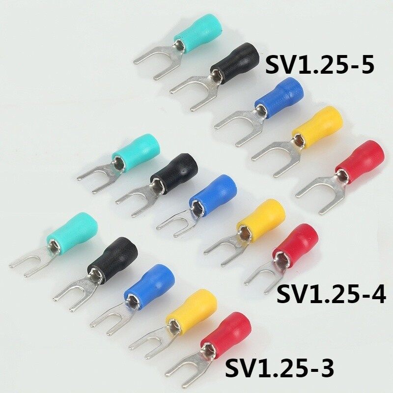 50pcs SV1.253/SV1.254/SV1.255 Insulated Spade Terminal Block