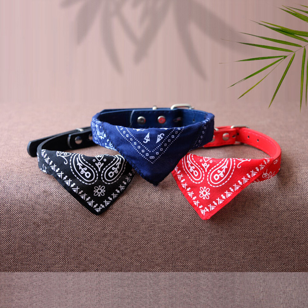 Adjustable Pet Cat Soft Scarf Collars Neckerchief Necklace trigon Pet accessories Adjustable Small Dog Scarf