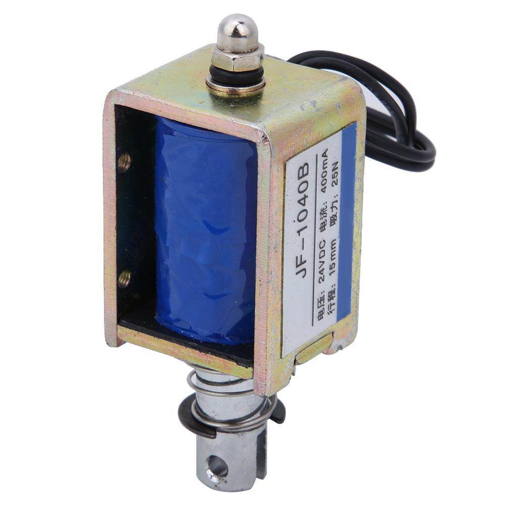 chasoee JF-1040B 25N 24V DC Electromagnet Push-Pull Type Solenoid Electromagnet 15mm Stroke