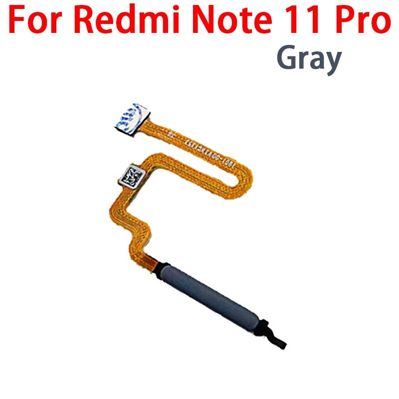 Fingerprint Sensor Flex Cable For Xiaomi Redmi Note 11 11 Pro 11Pro Plus 4G 5G Fingerprint Sensor Power Button Flex Ribbon Parts