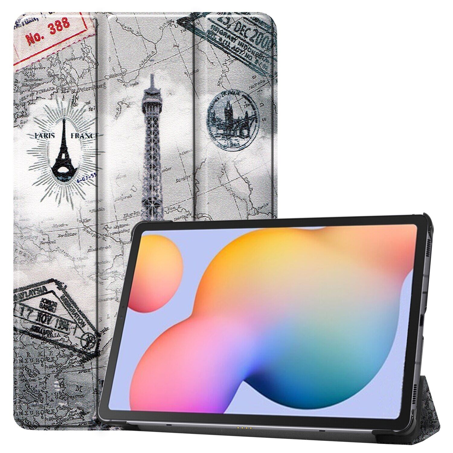 Cover for samsung galaxy tab s6 lite 2022 sm-p613 p619 s6 lite 2020 sm-p610 p615 tablet ultra slim pu leather case