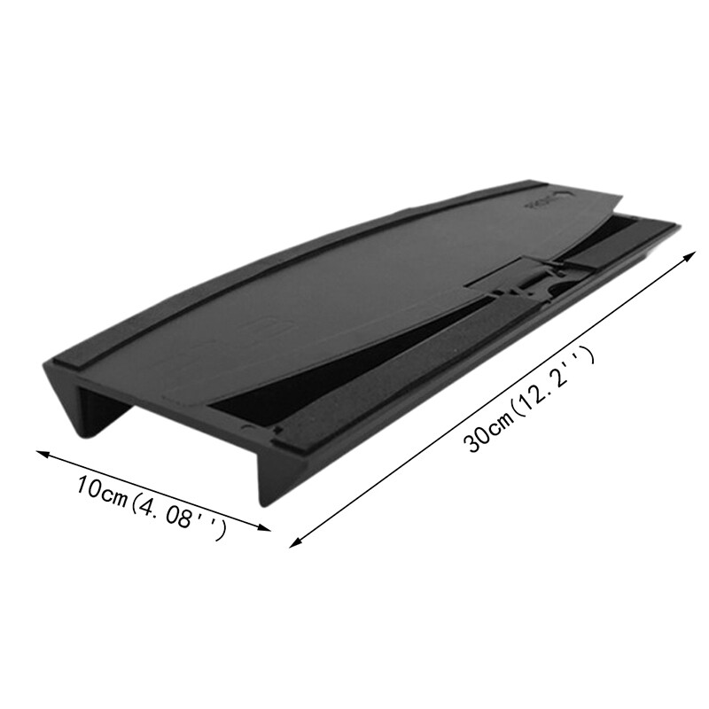 huwobei3792797 Vertical Stand Holder Hold Dock Plastic bracket Base for PS3 Slim console Black