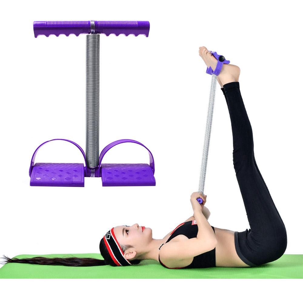 【HOT NEW】 ElasticSpring Sit-Up Pull Rope Spring Tension Band Foot Pedal Abdominal Exerciser ExerciseSlim Training Equipment